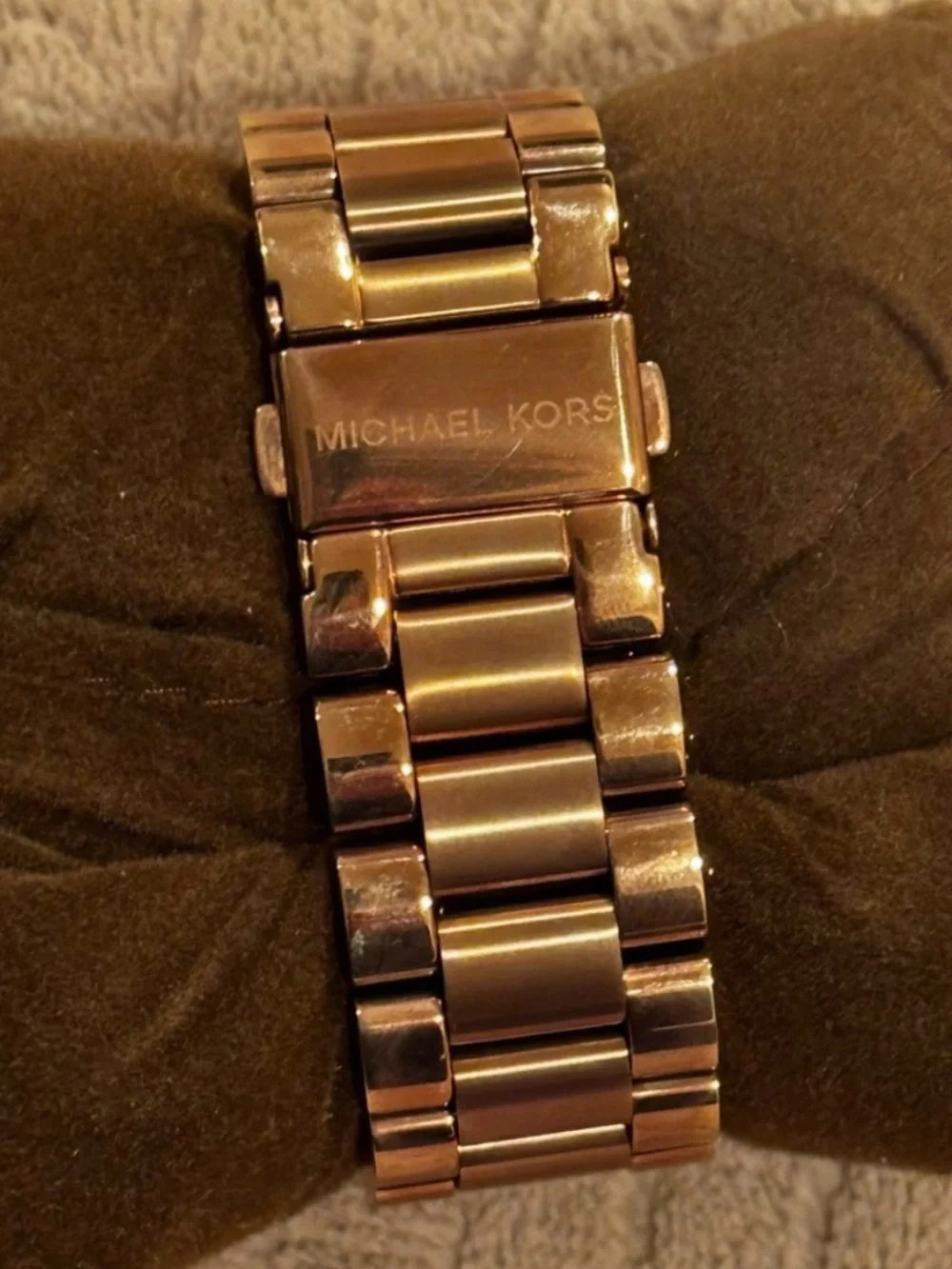Michael Kors Rose Gold Stainless Steel Chronograph Bracelet Watch